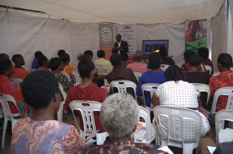 FoSCU food safety workshop – presenter and audience